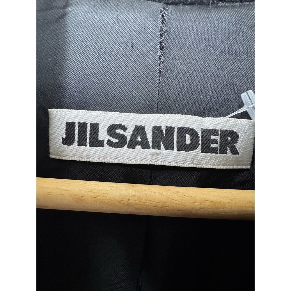 Jil Sander Italy 100% Cashmere Coat Black Size 36 Quiet Luxury - Picture 6 of 8